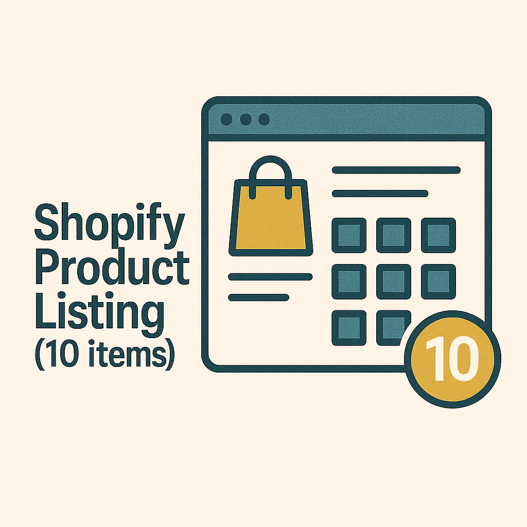 Shopify Product Listing (10 items)